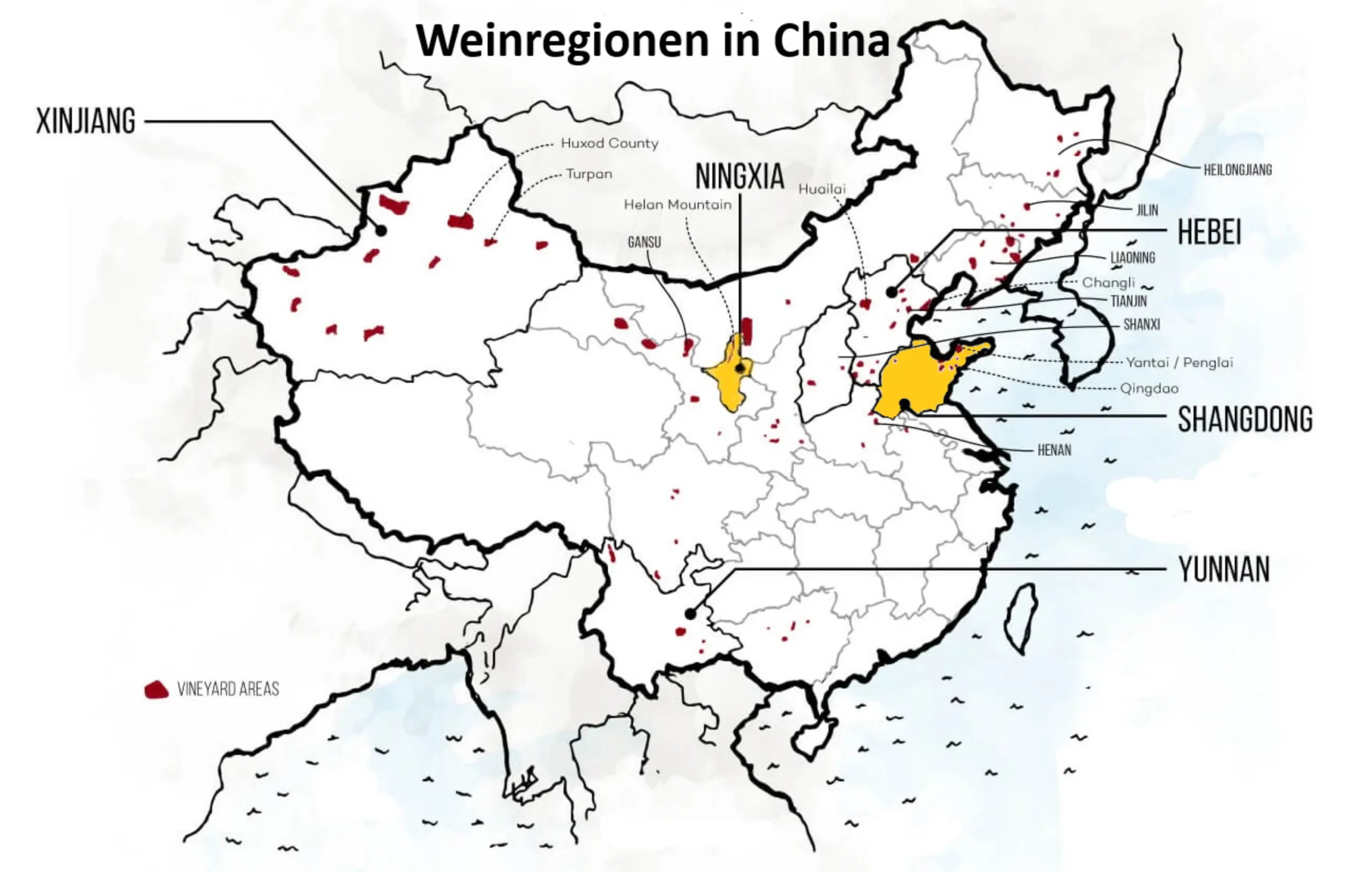 Weinregionen in China – Ningxia und Shandong